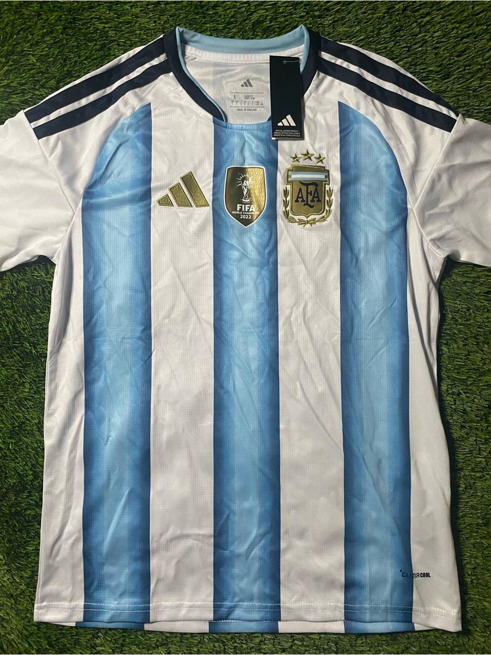Argentina National Team Home Jersey - White & Sky Blue